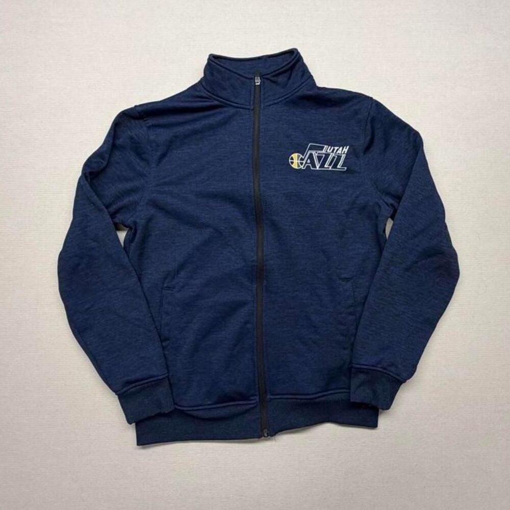 Nba Men's Navy and Blue Jacket